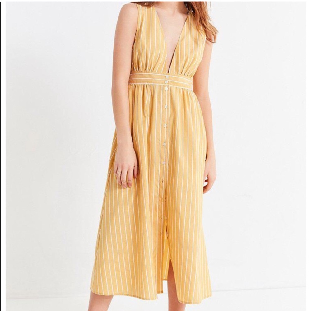 Urban outfitters chic plunge neck dress
